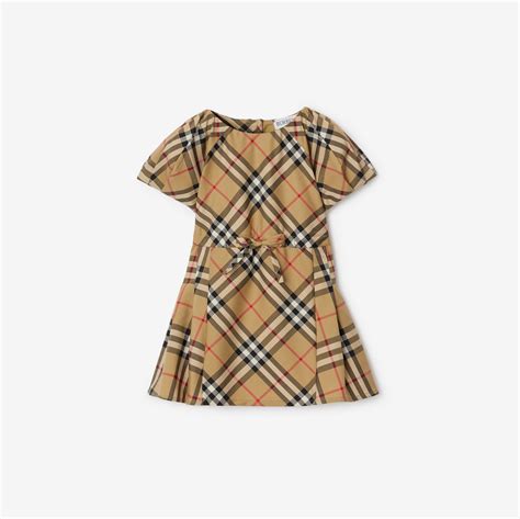 burberry pleated lace dress|Pleated Check Stretch Cotton Dress in Archive beige .